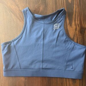 Nike Peloton High-Neck Blue Sports Top